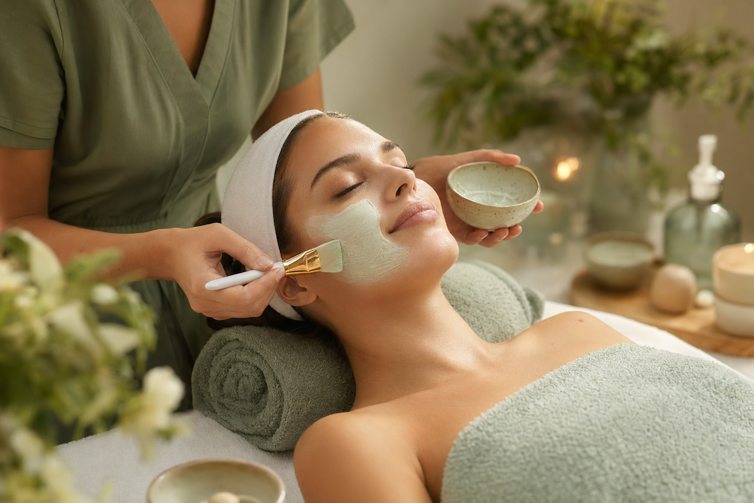 Layanan facial di DYGUZA SPA