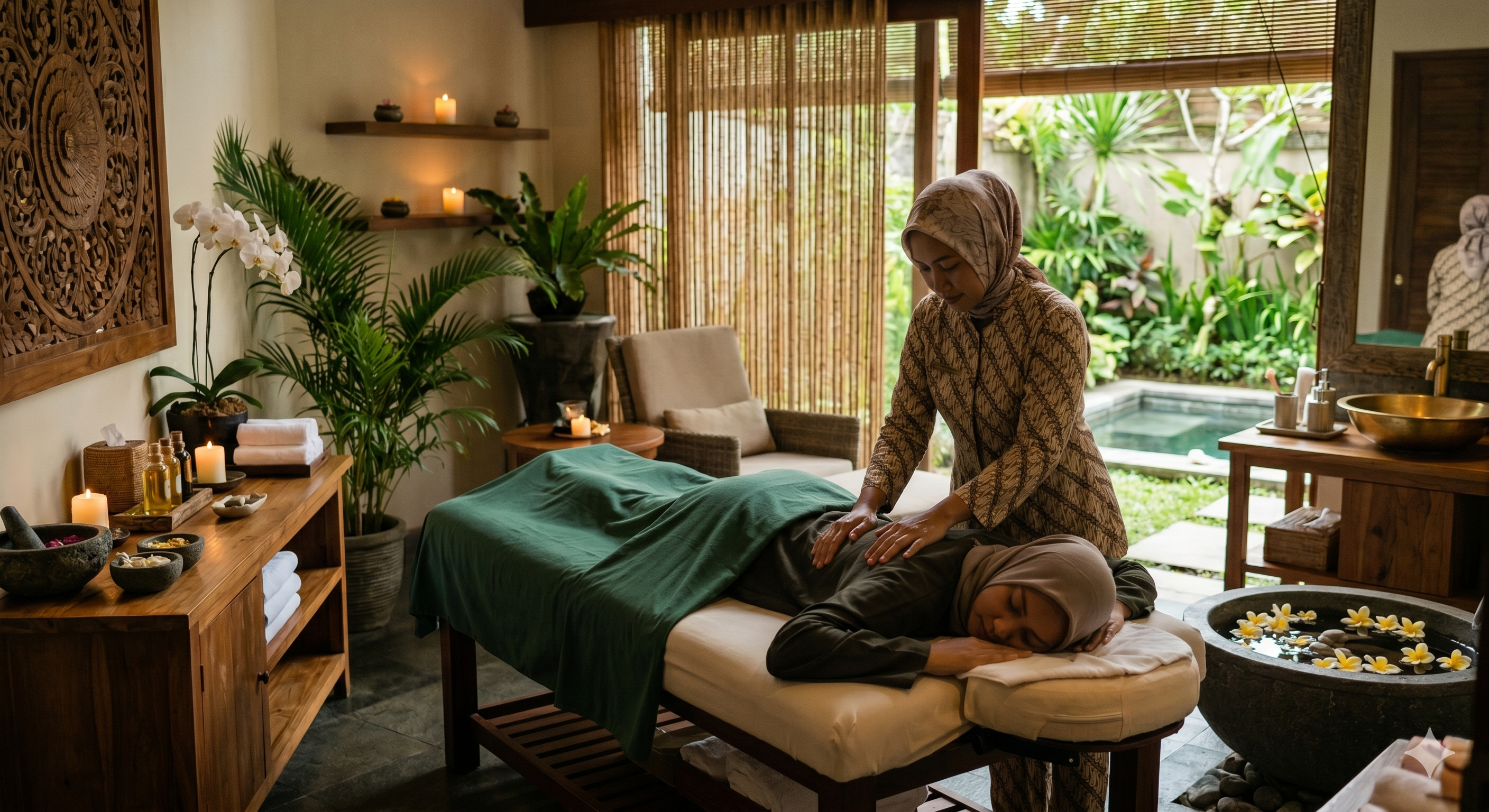 Layanan terapi massage di DYGUZA SPA